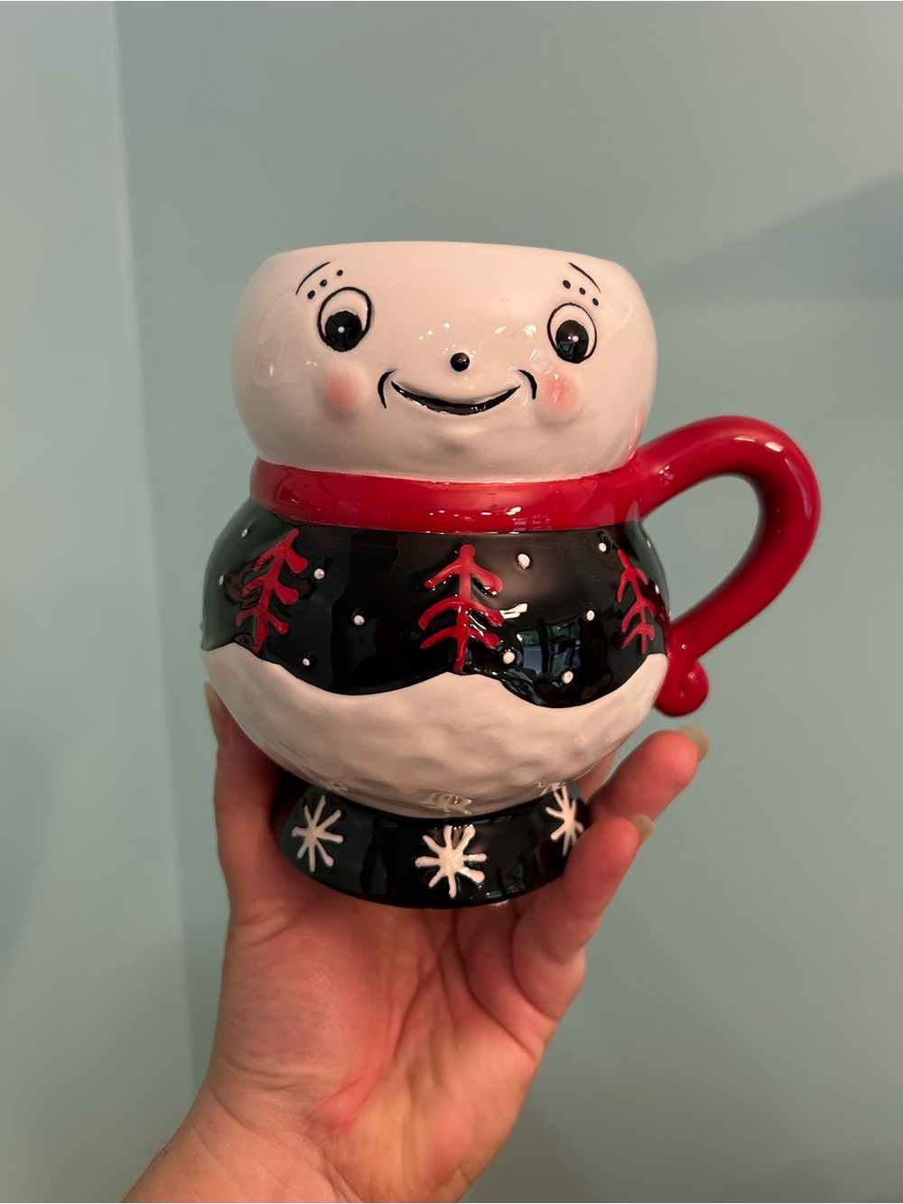 Johanna Parker Carnival Cottage Snowman Christmas Holiday Mug